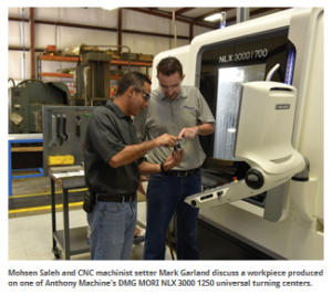 Mohsen Saleh and Mark Garland discuss new precision machining equipment